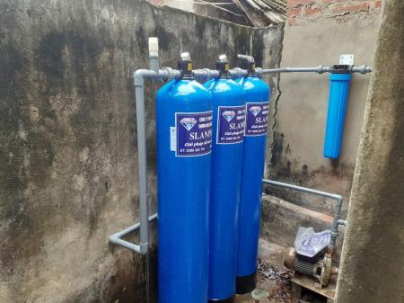 Hệ thống lọc nước giếng khoan nhiễm sắt nặng Slanper SLP.F301