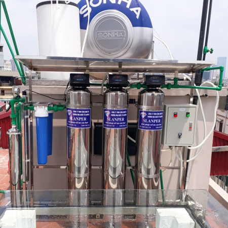 Thiết bị lọc tổng Slanper cao cấp có đèn UV, màng UF - SLP.N311ipro